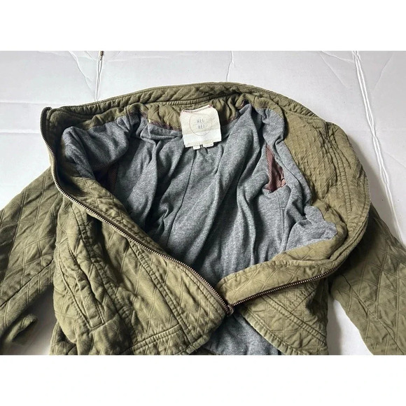 Anthropologie Hei Hei Green Quilted Riding Jacket Small - Picture 6 of 11